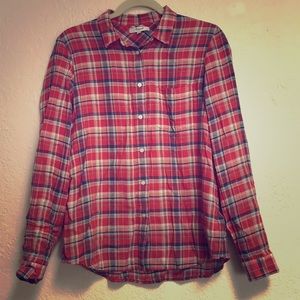 Madewell plaid button up